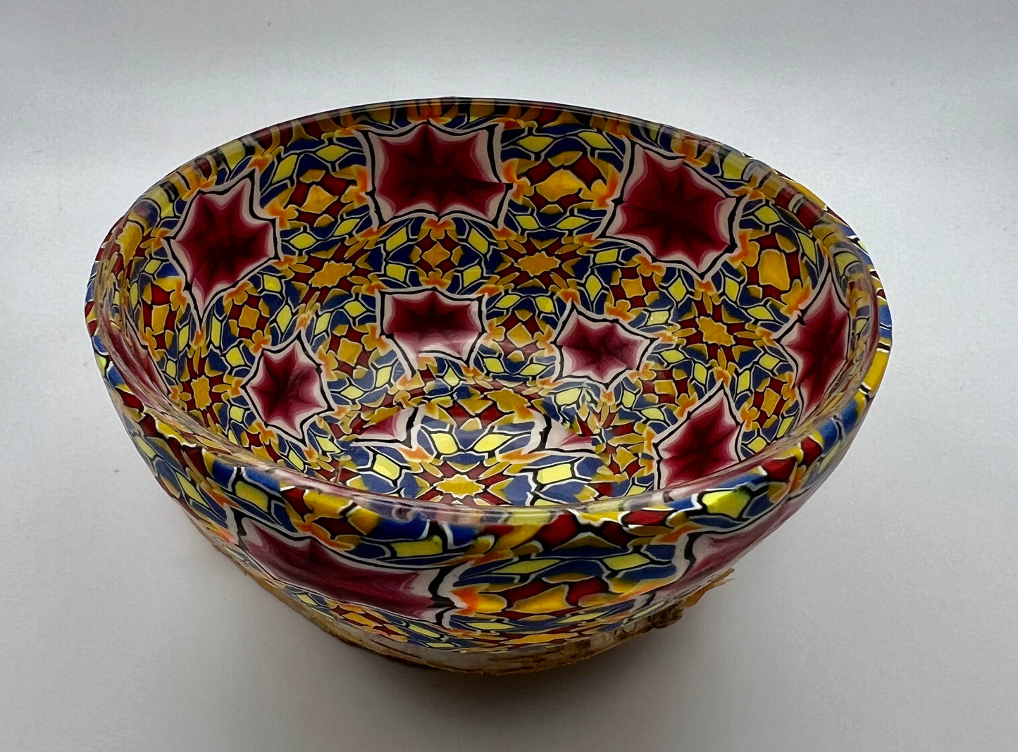 Geometric Red, Yellow, Orange and Blue