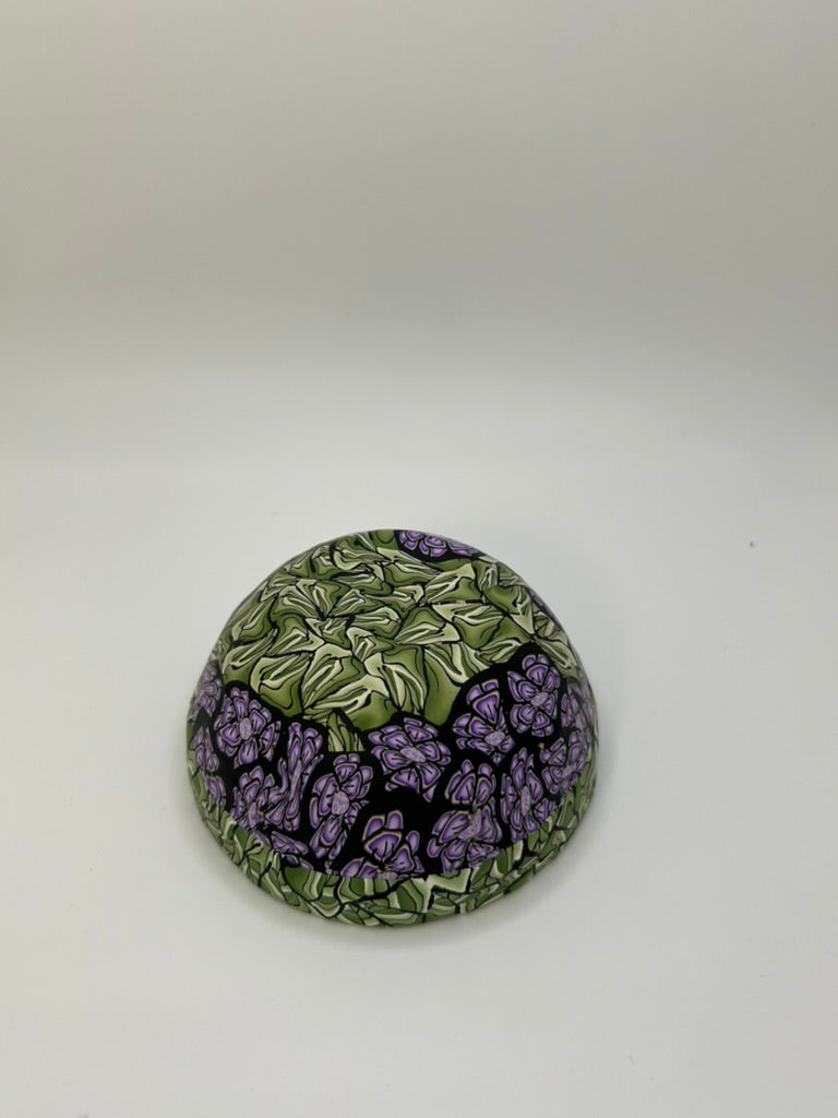 Purple with Green Leaves