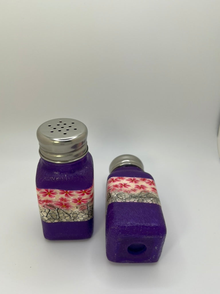 Purple with Pink Flowers