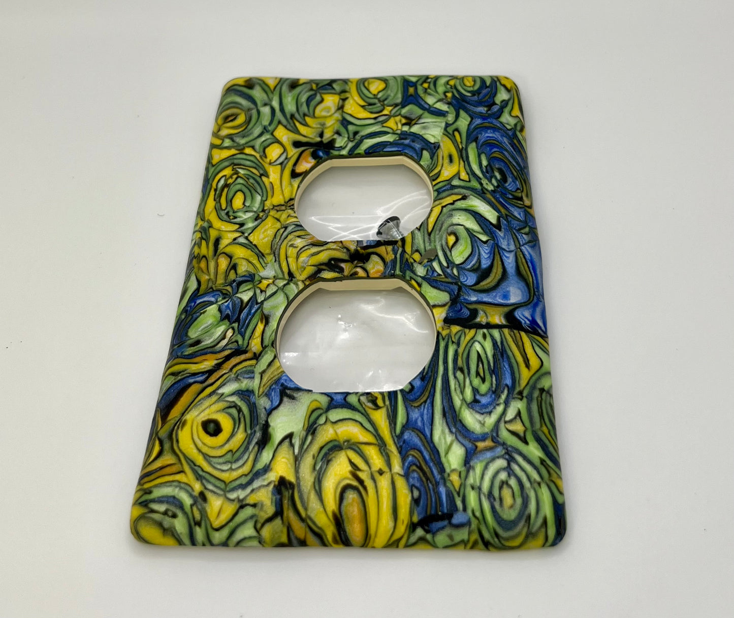 Blue, Yellow and Green Swirls